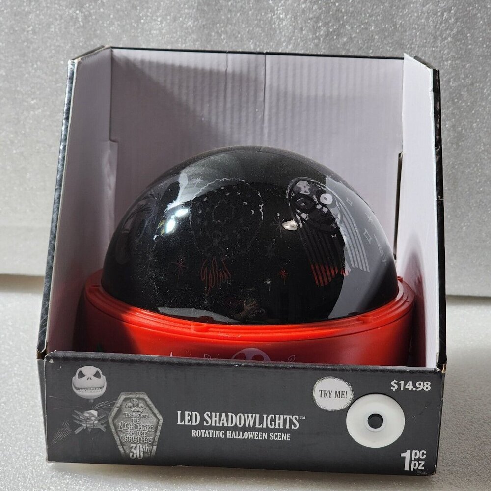 Nightmare Before Christmas LED Shadowlights‎ Rotating Halloween Scene Gemmy 2023